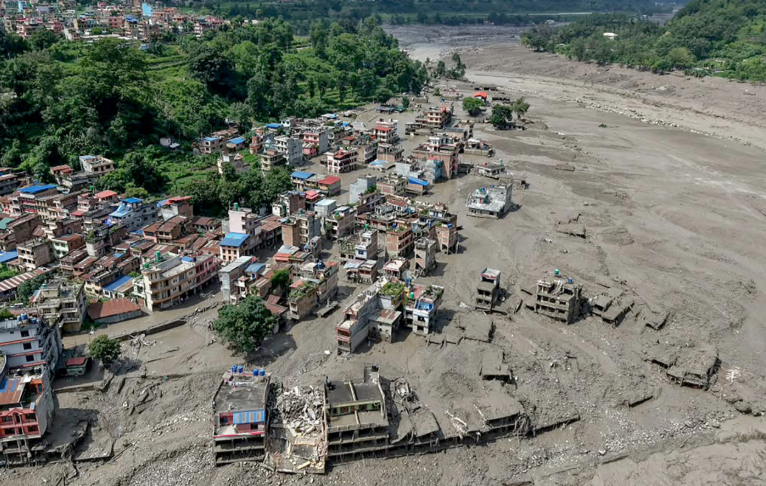 Glacier collapse triggers flash flood on Nepal-China border