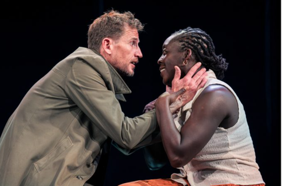 Mwenya Kabwe and Mark Elderkin in Nick Payne’s ‘Constellations’, directed by Jay Pather.