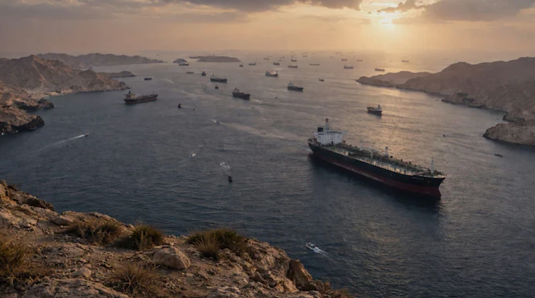 At least 20% of the world’s seaborne energy volume is freighted through the Strait of Hormuz.