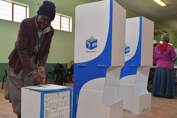 Voters cast their ballots during a previous local government election.