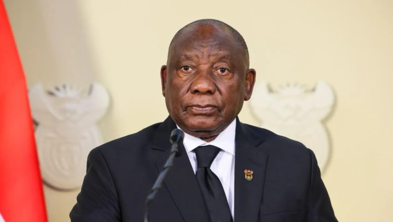 President Cyril Ramaphosa during Tuesday night's address.