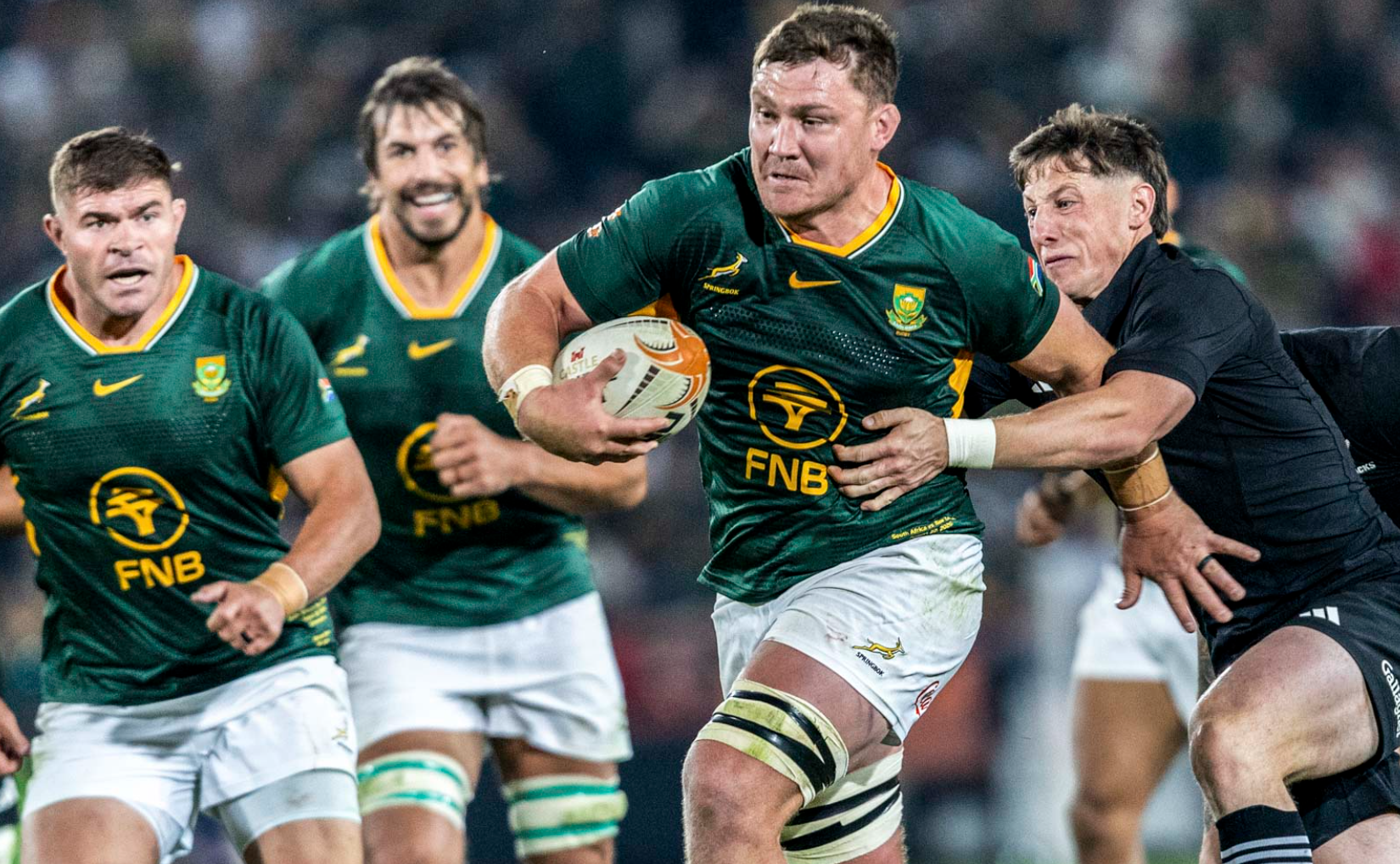 Jasper Wiese in action during one of the recent Tests against the All Blacks.