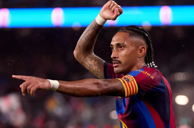 FC Barcelona striker, Raphael Dias Belloli, also known as Raphinha.