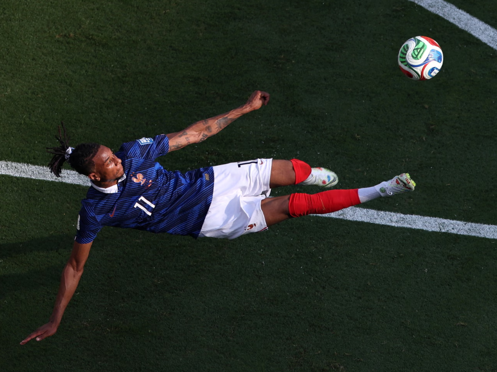 Michael Olise scored in the 88th minute and in stoppage time.