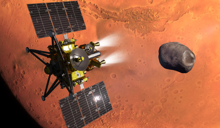 Historic mission sets off to bring Martian moon samples home