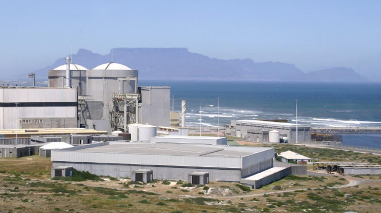 Koeberg Nuclear Power Station north of Table Bay.